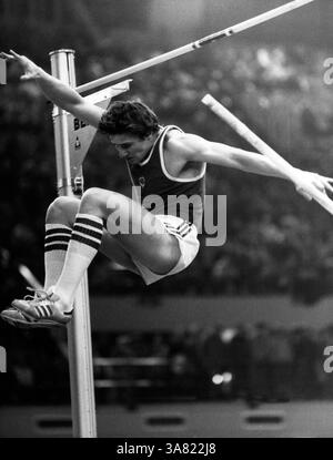Sergej Bubka, atleta, Ucraina, vault ad asta [traduzione automatizzata] Foto Stock