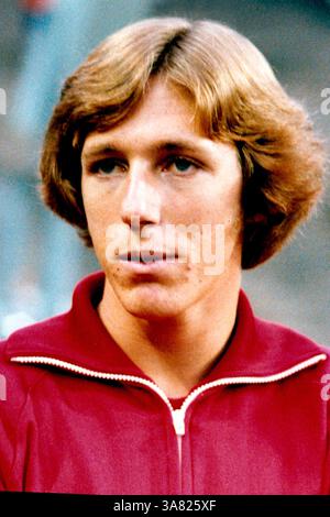 Berlino, Germania - 21 agosto 1974: Dwight Stones *06.12.1953 - detentore del record mondiale di salto in alto dagli Stati Uniti all'ISTAF 1974 di Berlino - Germania. [traduzione automatizzata] Foto Stock