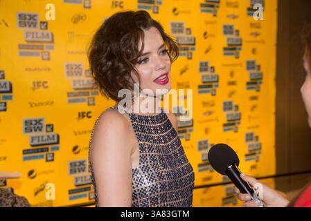 12 marzo 2013 - ROXANE MESQUIDA partecipa alla premiere del film SXSW per You're Next, Austin, Texas, U. S (immagine di credito: © Sandy Carson/ZUMAPRESS.com) Foto Stock