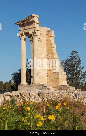 Cipro, Episkopi, Kourion, Santuario di Apollo Hylates, Tempio di Apollo Foto Stock