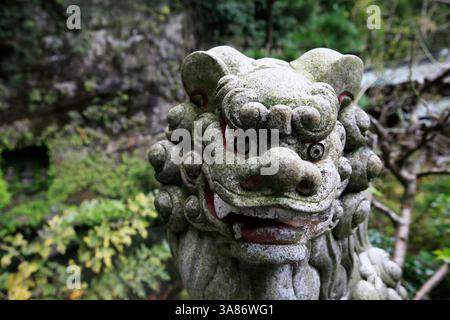 Dettagli del tempio a Kamakura, Honshu, Giappone Foto Stock