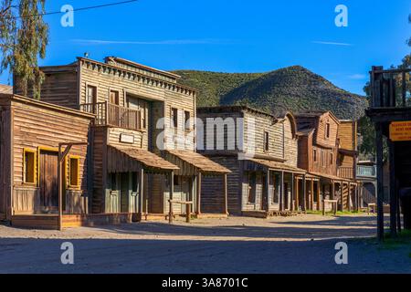 Fort Bravo (Texas Hollywood), Tabernas, Almeria, Andalusia, Spagna Foto Stock