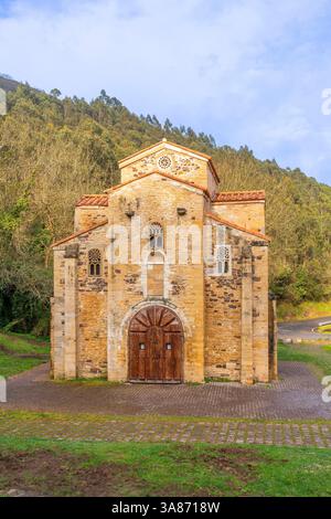Chiesa di San Miguel de Lillo, UNESCO, Oviedo, Asturie, Spagna Foto Stock