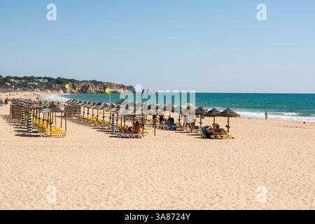Meia Praia, Alvor, Algrave, Portogallo Foto Stock