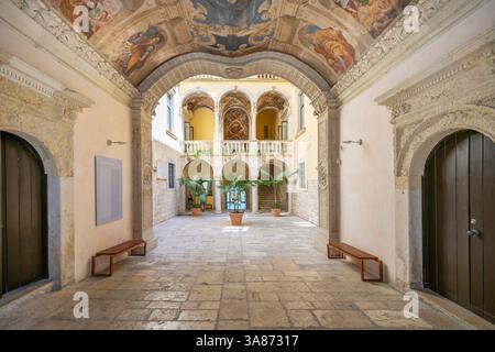 Galleria d'arte Giuseppe De Nittis, Palazzo della Marra, Barletta, Barletta-Andria-Trani, Puglia, Italia Foto Stock
