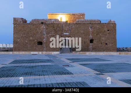 Cipro, Paphos, Castello di Paphos Foto Stock