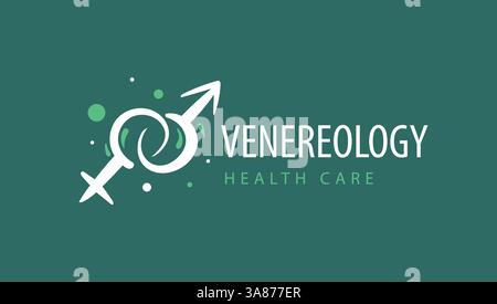 Logo per la venereologia. Illustrazione vettoriale Illustrazione Vettoriale