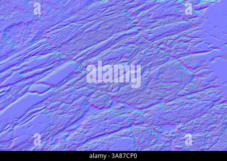 Sfondo roccioso nella mappa normale Foto Stock