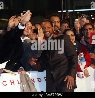 10 gennaio 2007 - Berlino, Stati Uniti - 9 gennaio 2007 - Berlino, Germania - Will Smith. La prima cinematografica tedesca di ''The Pursuit of Happyness'' (Das Streben nach Gluck) si è tenuta presso il Sony Center di Potsdamer Platz. Credito fotografico: Siemoneit/AdMedia (immagine di credito: © Siemoneit/AdMedia via cavo ZUMA) Foto Stock