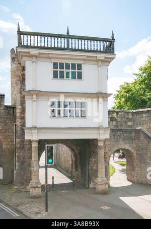 Walmgate Bar York City Centre, Inghilterra Foto Stock