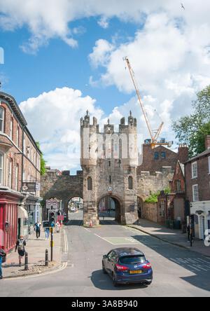 Micklegate Bar Gate City Walls York Regno Unito Foto Stock