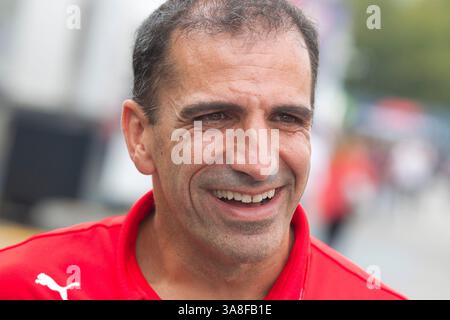 Monza, Italia - 05 settembre 2019: FIA Formula 1 World Championship, Gran Premio d'Italia con Marc Gene, Scuderia Ferrari, Foto Stock