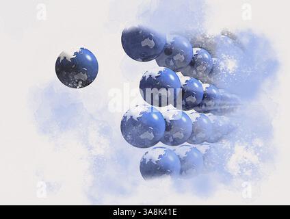 Illustrazione concettuale multiverso. Foto Stock