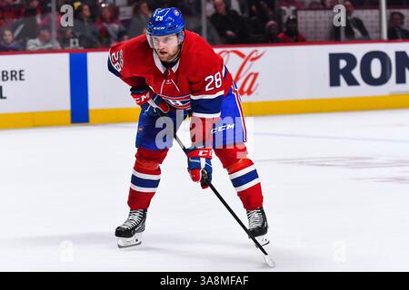 29 settembre 2017: Guardate il difensore dei Montreal Canadiens Jakub Jerabek (28) durante la partita di pre-stagione dei Florida Panthers ai Montreal Canadiens al Bell Centre di Montreal, Quebec. David Kirouac/CSM(immagine di credito: &Copy; David Kirouac/CSM tramite cavo ZUMA) Foto Stock