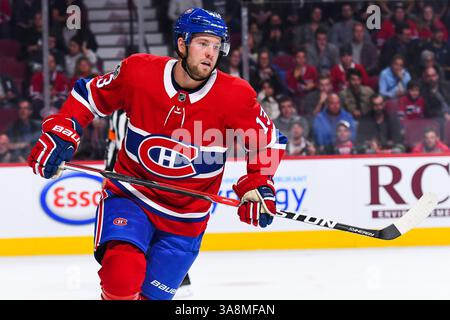 29 settembre 2017: Guarda il centro dei Montreal Canadiens Peter Holland (13) durante la partita di pre-stagione dei Montreal Canadiens al Bell Centre di Montreal, Quebec. David Kirouac/CSM(immagine di credito: &Copy; David Kirouac/CSM tramite cavo ZUMA) Foto Stock