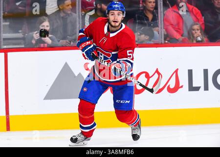 29 settembre 2017: Guardate il difensore dei Montreal Canadiens Victor Mete (53) durante la partita di pre-stagione dei Montreal Canadiens al Bell Centre di Montreal, Quebec. David Kirouac/CSM(immagine di credito: &Copy; David Kirouac/CSM tramite cavo ZUMA) Foto Stock