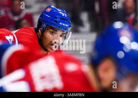 29 settembre 2017: Guardate l'ala sinistra dei Montreal Canadiens Andreas Martinsen (37) durante la partita di pre-stagione dei Montreal Canadiens al Bell Centre di Montreal, Quebec. David Kirouac/CSM(immagine di credito: &Copy; David Kirouac/CSM tramite cavo ZUMA) Foto Stock
