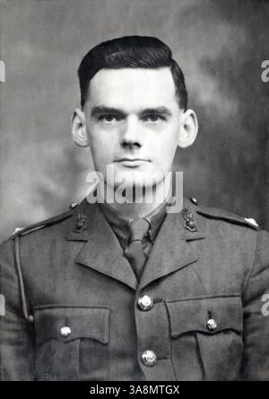 Un sottotenente dei Royal Engineers durante la seconda guerra mondiale. Foto Stock