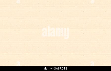 Un foglio di carta a righe. Sfondo con molte linee parallele vuote. Pattern senza cuciture con spazio di copia per stampa, design tipografico e template di scrittura Illustrazione Vettoriale