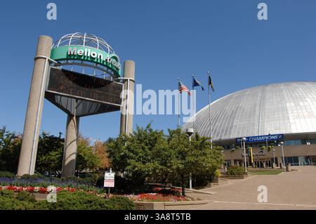 30 ottobre 2008 - Pittsburgh, PA, Stati Uniti - 14 settembre 2009 - Pittsburgh, Pennsylvania - sede della Stanley Cup Champion Pittsburgh Penguins, MELLON ARENA. Foto di Jason L Nelson/AdMedia Foto Stock
