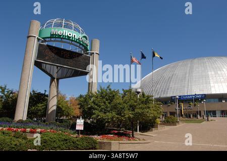 30 ottobre 2008 - Pittsburgh, PA, Stati Uniti - 14 settembre 2009 - Pittsburgh, Pennsylvania - sede della Stanley Cup Champion Pittsburgh Penguins, MELLON ARENA. Foto di Jason L Nelson/AdMedia Foto Stock