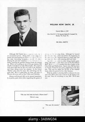 L'edizione 1956 del Blake Yearbook, 'Call-o-PAN', racconta gli eventi, gli studenti, gli insegnanti, squadre di atletica e club scolastici dell'anno accademico 1955-1956 presso la Blake School. Foto Stock