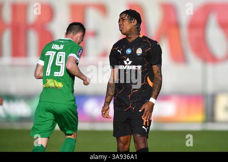 Kiev, Ucraina. 29 marzo 2025. Kiev, Ucraina 29 marzo 2025 Kevin durante la partita VBET Ukrainian Premier League tra Obolon Kyiv V Shakhtar - Obolon Arena a Kiev, Ucraina (KUBANOV PAVLO UKR/SPP) credito: SPP Sport Press Photo. /Alamy Live News Foto Stock
