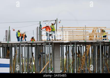 Austin, Texas. 29 marzo 2025. Il circuito delle Americhe è in fase di costruzione ad Austin, Texas, il 29 marzo 2025. (Foto di Stephanie Tacy/Sipa USA) credito: SIPA USA/Alamy Live News Foto Stock