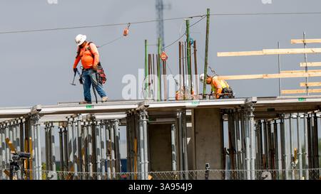 Austin, Texas. 29 marzo 2025. Il circuito delle Americhe è in fase di costruzione ad Austin, Texas, il 29 marzo 2025. (Foto di Stephanie Tacy/Sipa USA) credito: SIPA USA/Alamy Live News Foto Stock