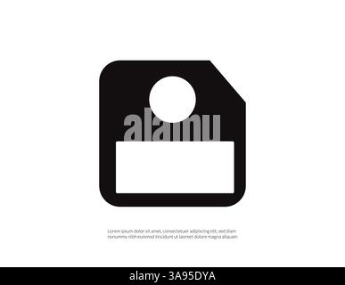 Icona del disco floppy simbolo del segno vettoriale Illustrazione Vettoriale