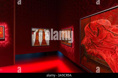 Muzeum Jana Pawła II i Prymasa Wyszynskiego. Museo di Giovanni Paolo II e del Primate Wyszynski all'interno del Tempio della Divina Provvidenza, Varsavia, Polonia. Foto Stock