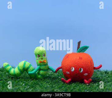 decorazioni e fiori di pasqua Foto Stock