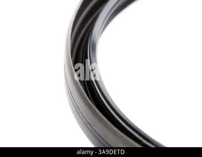 Paraolio posteriore albero motore closeup isolati su sfondo bianco Foto Stock