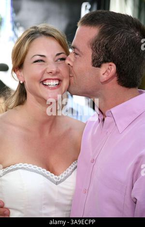 4 giugno 2006 - Universal City, CA, Stati Uniti - 4 giugno 2006 - Universal City, California. Lucas Black e Maggie o'Brien. Los Angeles Premiere di ''The Fast and the Furious 3: Tokyo Drift''. Credito fotografico: Byron Purvis/AdMedia Foto Stock