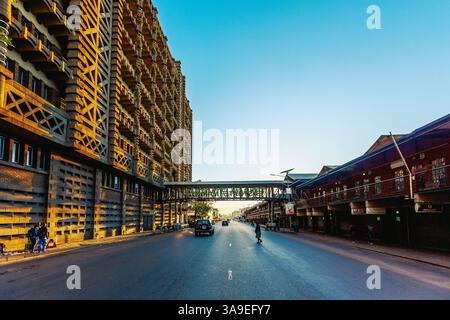 Eastgate Market Bridge, Harare Zimbabwe Foto Stock