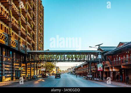 Eastgate Market Bridge, Harare Zimbabwe Foto Stock