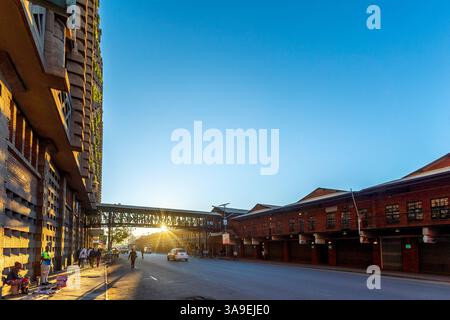 Eastgate Market Bridge, Harare Zimbabwe Foto Stock
