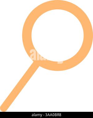 Icona di ricerca digitale in stile piatto Illustrazione Vettoriale