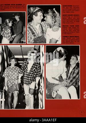 Questo annuario della Jefferson High School documenta gli studenti, i club, l'atletica, gli insegnanti e gli eventi che hanno plasmato l'anno scolastico 1986-1987. Foto Stock