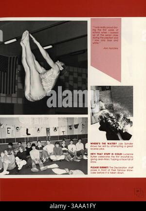 Questo annuario della Jefferson High School copre le attività accademiche, atletiche ed extracurriculari degli studenti durante l'anno scolastico 1986-1987. Foto Stock