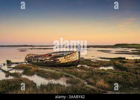 Naufragato a Maldon Essex Foto Stock