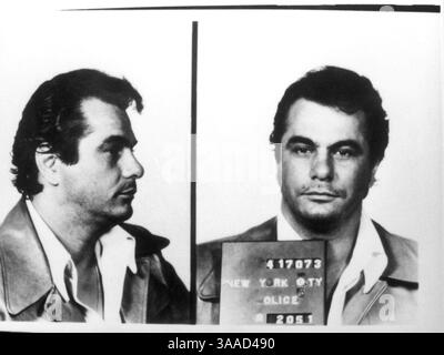 1973 , 17 aprile , USA : il boss mafioso JOHN Joseph GOTTI Jr ( 1940 - 2002 ) mugato dalla polizia . Era un capo della Gambino Crime Family , una delle cinque famiglie di New York . Fotografo sconosciuto del dipartimento di polizia di New York . - STORIA - FOTO STORICHE - FOTO SEGNALETICA - FOTO FOTO - FOTO - FOTO - FOTO - RITRATTO - RITRATTO - CRIMINALE - MAFIOSO - COSCA MAFIOSA - CRIMINALITÀ ORGANIZZATA - FUORILEGGE - CRONACA NERA --- ARCHIVIO GBB Foto Stock