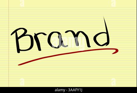 Concetto di marca Foto Stock