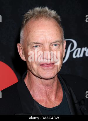 New York, Stati Uniti. 31 marzo 2025. Sting ha partecipato alla prima "MobLand" di New York tenutasi al SVA Theatre il 31 marzo 2025 a New York, New York © Steven Bergman/AFF-USA. Credito COM: AFF/Alamy Live News Foto Stock