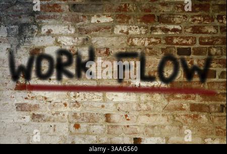 Flusso di lavoro Concept Foto Stock