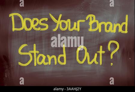 Non il tuo marchio spiccano Concept Foto Stock