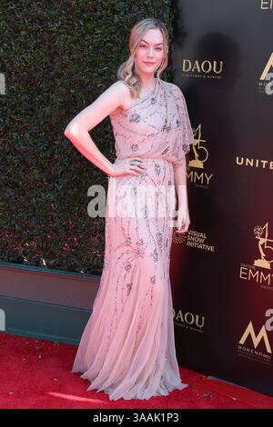 27 aprile 2018 - Pasadena, CA, USA - LOS ANGELES - APR 27: Annika Noelle al Daytime Emmy Awards 2018 - Creative al Pasadena Civic Auditorium il 27 aprile 2018 a Pasadena, CA (Credit Image: © Kathy Hutchins via ZUMA Wire) Foto Stock