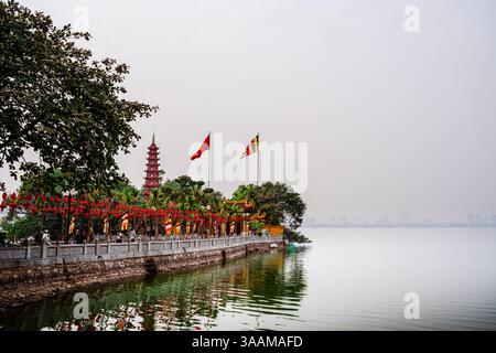 Tran Quoc Pagoda, Vietnam Foto Stock