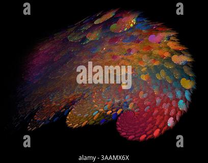 Astratti frattali Foto Stock