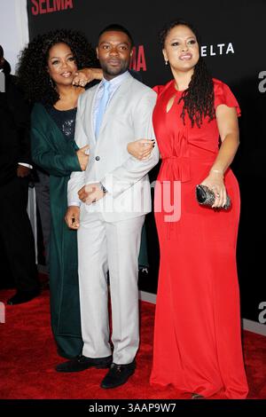 Oprah Winfrey, David Oyelowo e Ava Duvernay alla prima di "Selma" a New York al Ziegfeld Theater di New York City - 14 dicembre 2014 Foto Stock